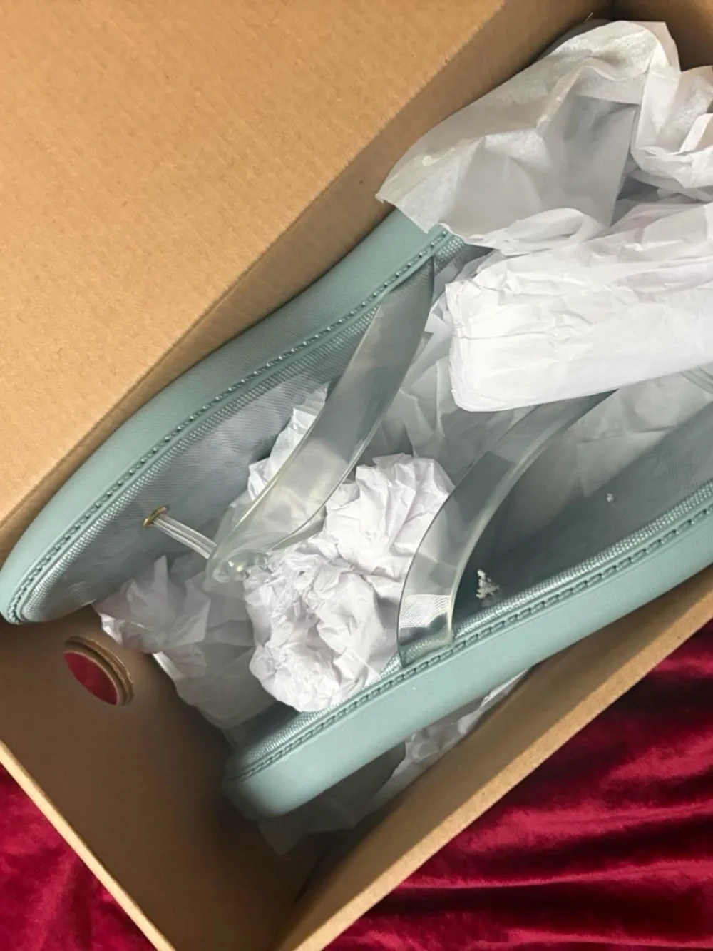Coach Light blue jelly flip flop